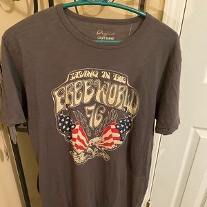 Lucky Brand  NWT Mens S American Flag T-Shirt